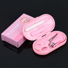 yooap Baby Nail Clipper Stainless Steel Baby Nail Clipper Set Child Nail Clipper Set of 4 Manicure Tools stainless steel nail clipper silver