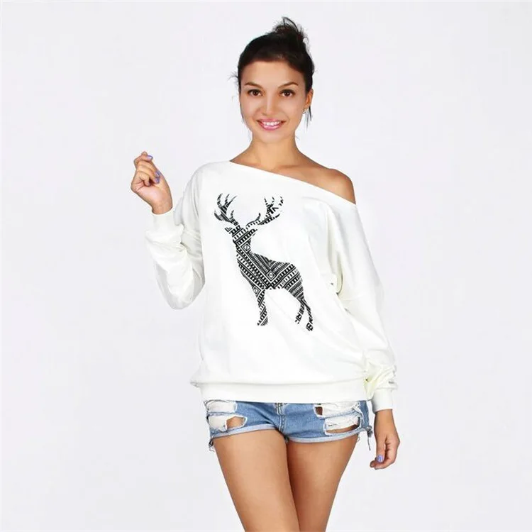 

women hoodies print sweatshirt christmas day sweatshirts streetwear gothic korean black clothing casual pullovers long sleeve