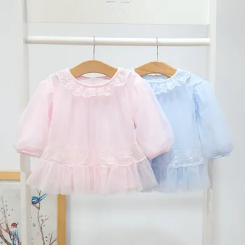 

2018 New Baby infant lace princess dress Sweet Girl Cotton Mesh Spring Fall TUTU Dresses Newborns birthday party wear
