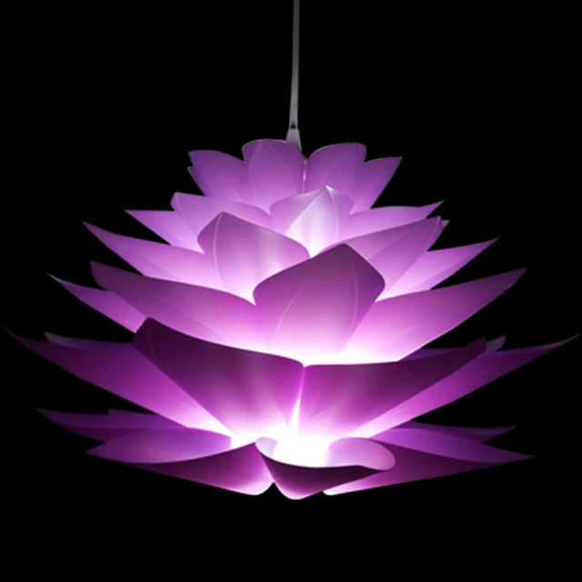 flowers lamp pendant light material of PVC 58CM lotus shape DIY