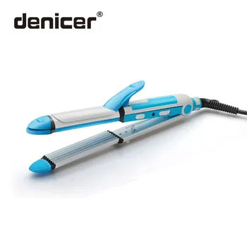 

Hair Curler EU Plug Hair Straightener Multi-functional Corrugated Iron Corn Plate with Heated Roller 3 in 1