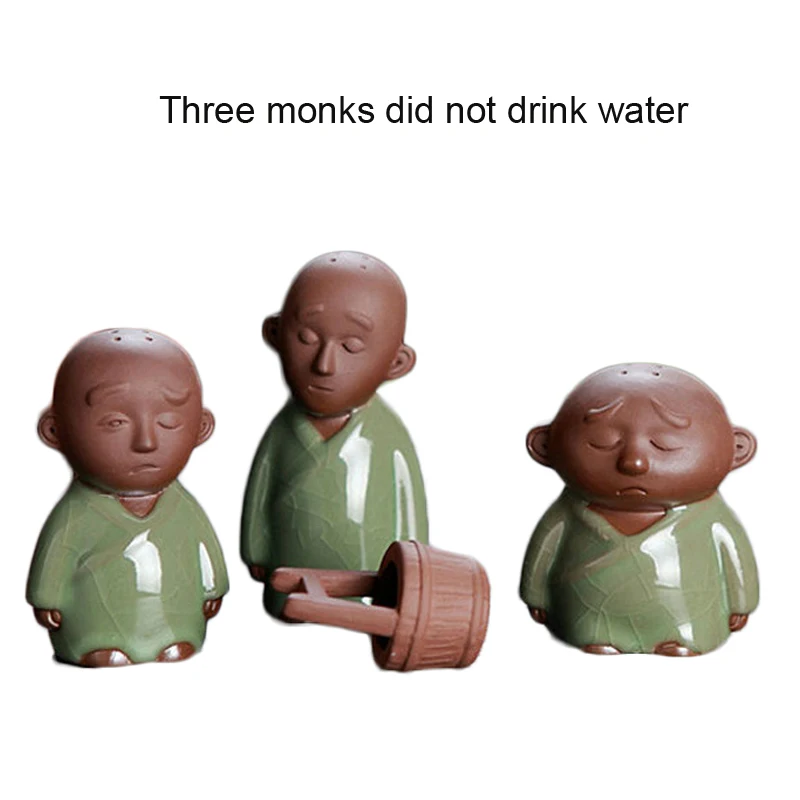 Goedkoop F In Doos Drie Monnik Home Decor Ornamenten Kungfu Thee Beeldjes Ornament Gekio Thee Huisdier Accessoire Huwelijkscadeau Decoratie Ambachten