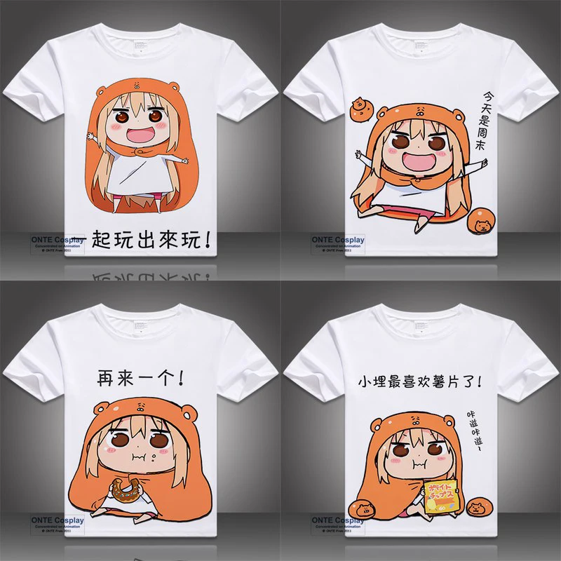 

Japan Anime Himouto! Umaru-chan Printed O-Neck Short Sleeve T-shirts Doma Umaru Casual Tops Tees