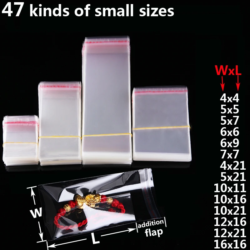 

Transparent Self Adhesive Resealable Poly Plastic Bag Kids DIY Party Bags for Candy Cookie Packaging Gift Packing Cellophane Bag