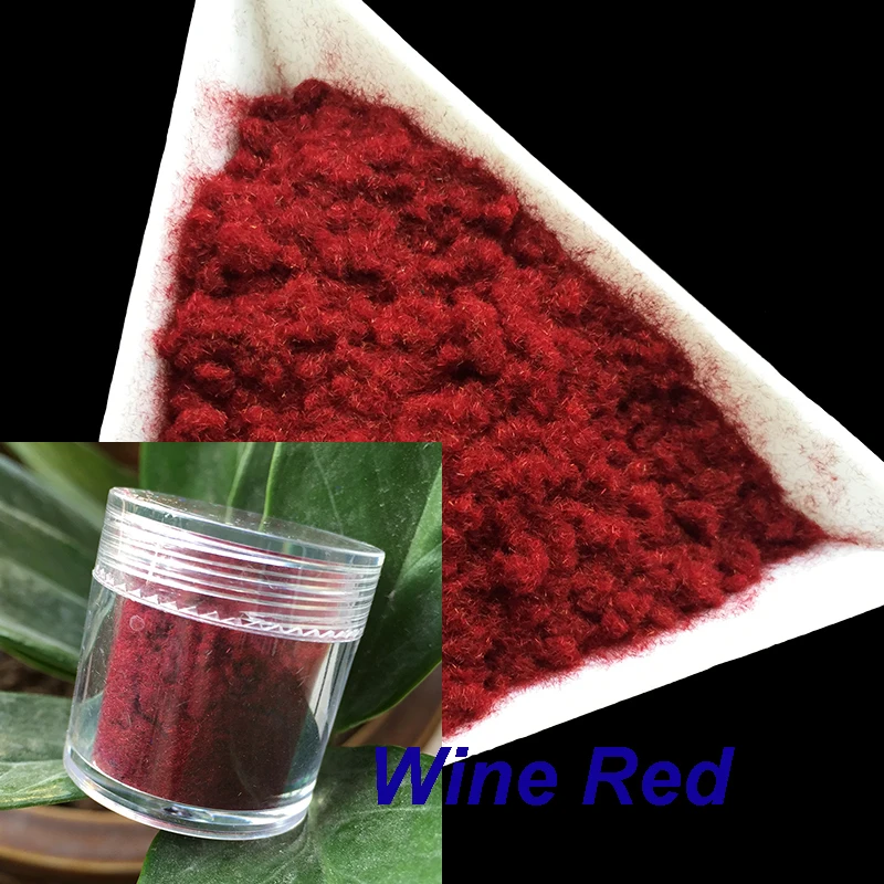 10ml/bottle Nail Glitter Wine Red Nail Decoration Fuzzy Flocking Manicure Velvet Powder Nylon Powder For 3D Candy Art Tips