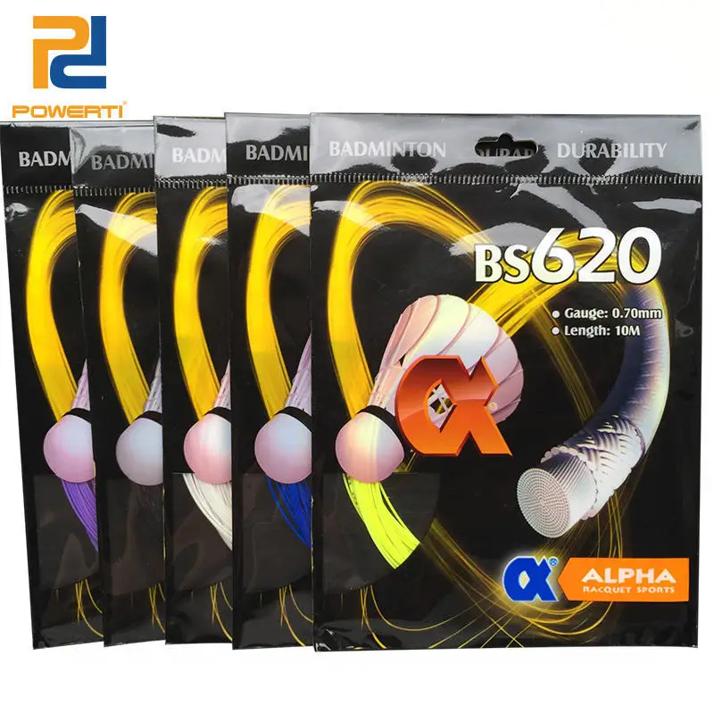 

Powerti 20pcs/lot 0.7mm Badminton Racket String for Training 18-26lbs Wholesale 10m Mix Colors BS620 Made in Taiwan