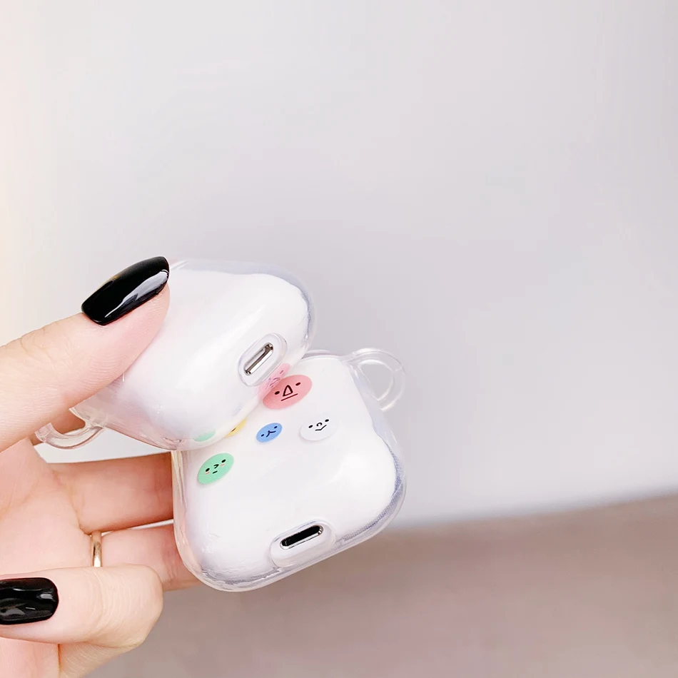 Милый беспроводной Чехол для Airpods2, мягкий силиконовый чехол из ТПУ Для Air Pods, милые Брелоки для ключей, противоударный чехол для наушников