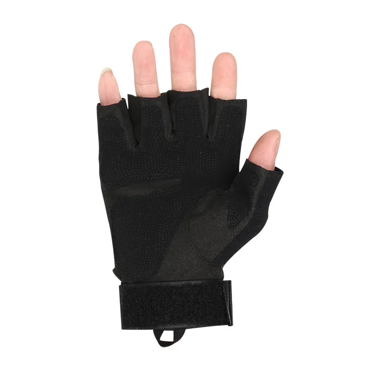 В стиле милитари с обрезанными пальцами тактические перчатки бренда Высокое качество нескользящие спортивные перчатки для Для мужчин