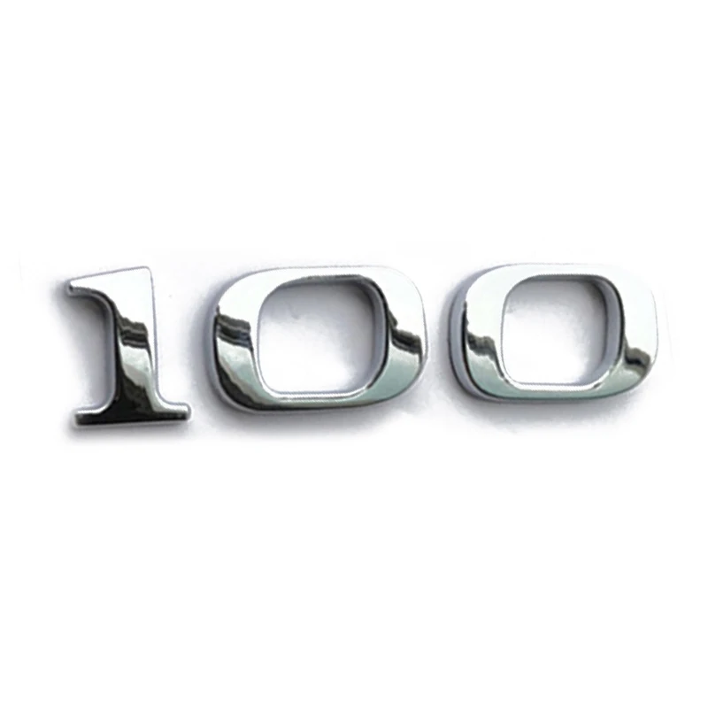 Эмблема слово P100D письмо логотип значок для Tesla модель S модель X P100D/P90D/85D 75D аксессуары для стайлинга автомобилей - Название цвета: 100