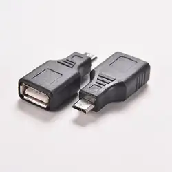 1 шт. черный F/м USB 2,0 женщина Micro/Mini USB B 5 штекер USB адаптер OTG до 480 Мбит/с