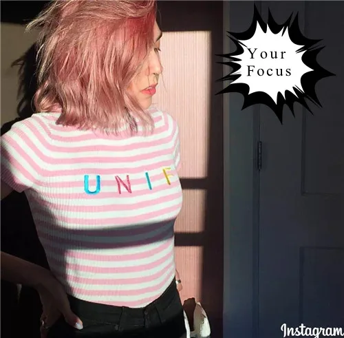 

New korean harajuku vintage kawaii kiko turtleneck unif letters embroidery striped pink t shirt knitting short-sleeve tops