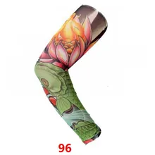 Модная мужская и женская татуировка, наколенник на руку, высокоэластичные рукава татуировки, бесшовные наружные рукава против солнца