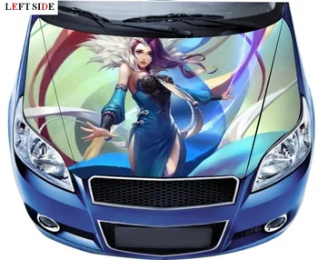

LEFT SIDE Car Stickers Creative Waterproof HD Inkjet Head Sticker Covers Customize Decals Engine Camouflage Protective Film