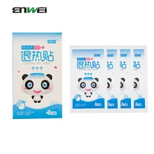 12pcs Fever Cooling Gel Patch Migraine Headache Pain Relief Fever Muscle Ache Summer Heatsroke Baby Kids Adult Home Health Care