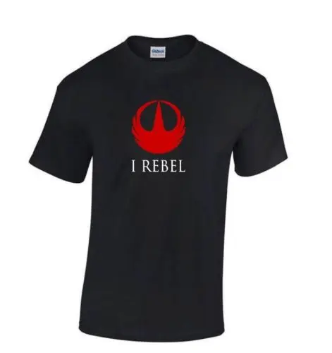 Мужская футболка с принтом Звездные войны ROGUE ONE I REBEL красная черная или белая
