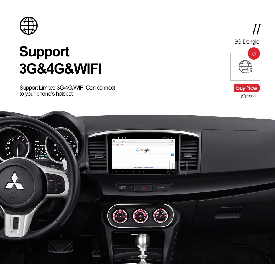 Discount Android 9.0 Car DVD for Mitsubishi Lancer 2005-2016 with 10.1 inch 2 DIN 3G/4G GPS radio video player eight core car navigation 15