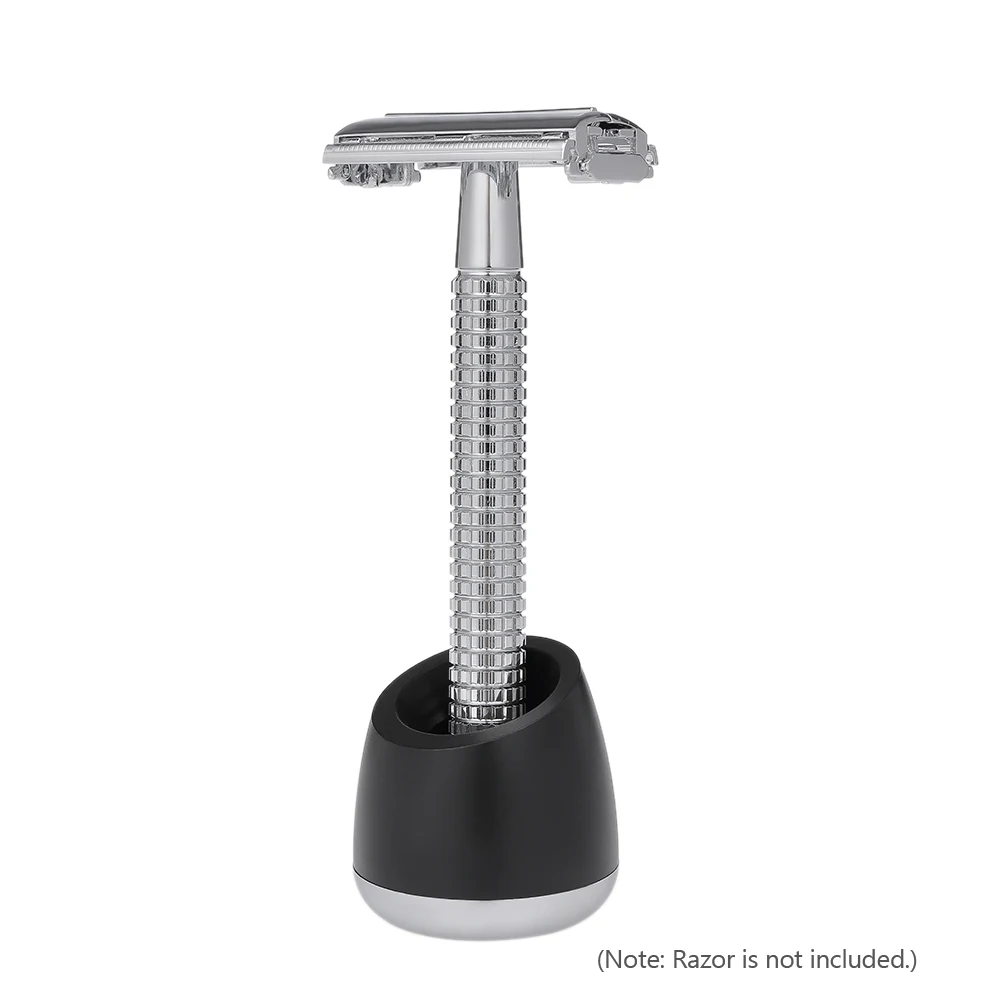 Man's Shaving Razor Stand Holder Aluminum Alloy Classic Double Razor