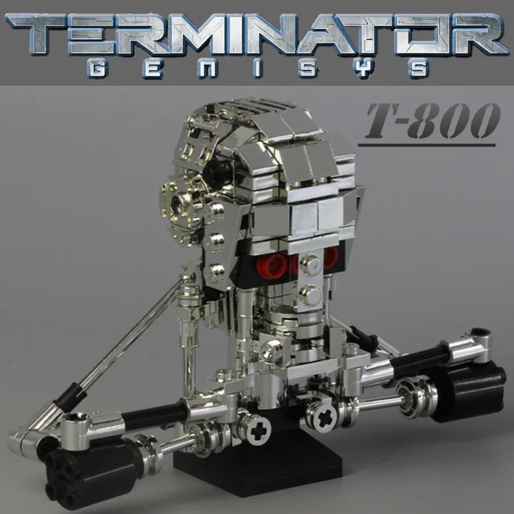 

MOC The TERMINATOR T-800 Star war Super Heroes Schwarzenegger Assemble Building Blocks Minifigures Kids Children Toys Gifts