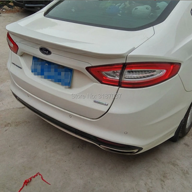 Спойлер для Ford Mondeo MK5 2013 2016 АБС пластик Неокрашенный задний спойлер на крыло крышу