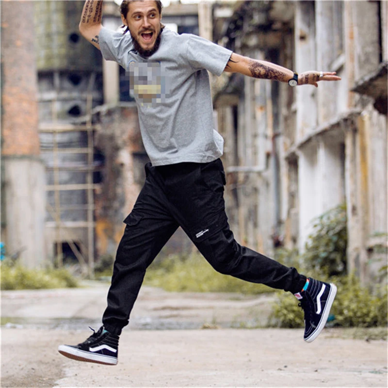 Hip Hip Streetwear Men's Camouflage Joggers Pants 2019 Men Women Cotton Cargo Pant Trousers Elastic Waist Harem Pant Men WJ184