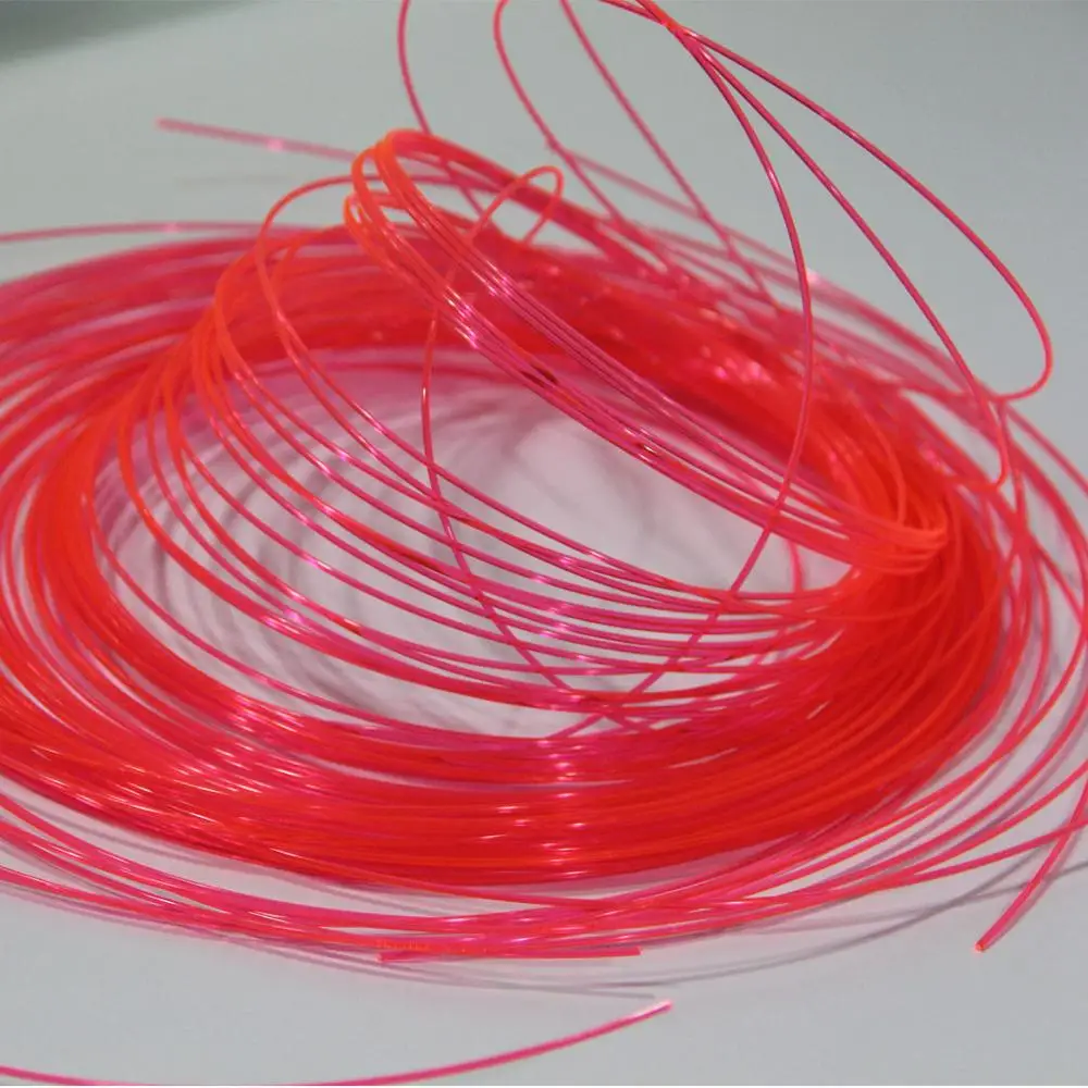 red fibre lighting for gun