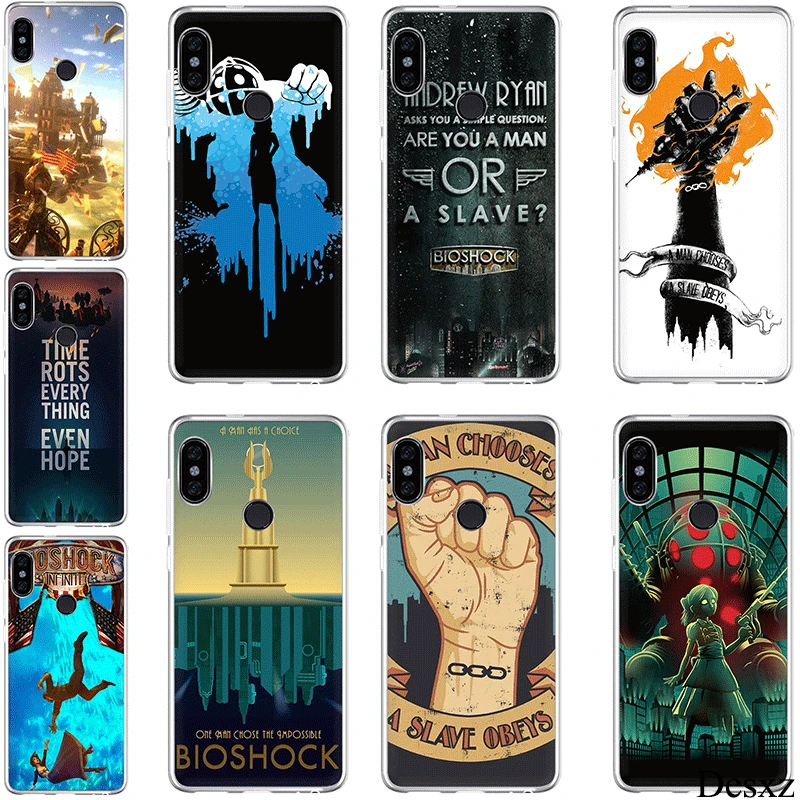 

Soft Tpu Case for xiaomi Redmi Note 4 4X 5 6 5A Pro Prime Bioshock Cases Cover