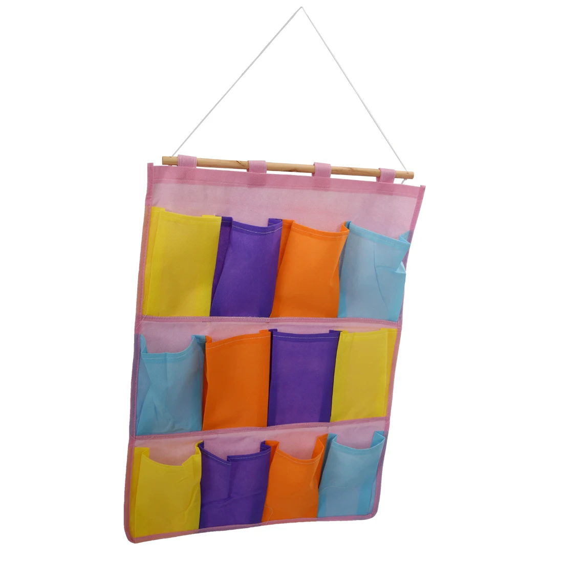 Wall Door Cloth Colorful Hanging Storage Bags Case Pocket Home