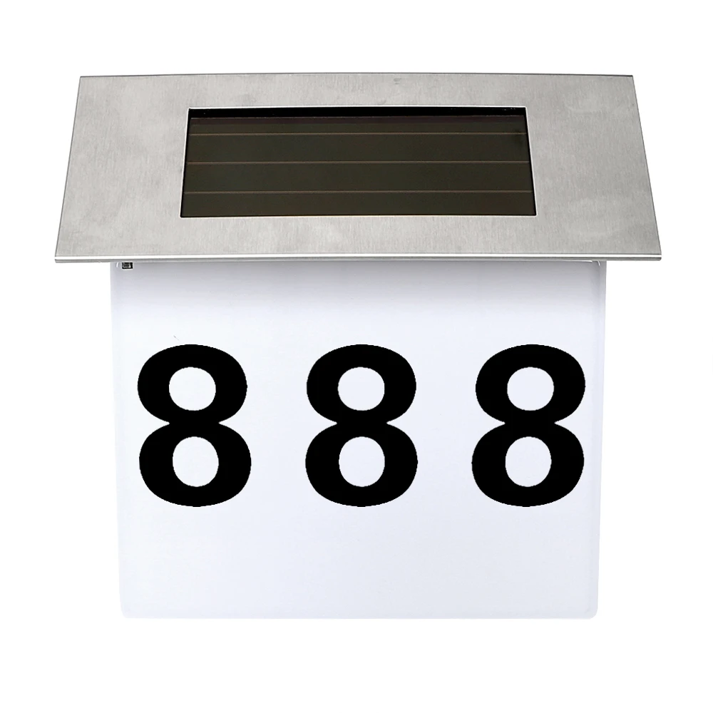 Itimo türschild billboard licht wohnung hausnummer beleuchtung sicherheit solar lampe außenbeleuchtung 4led beleuchtungchina