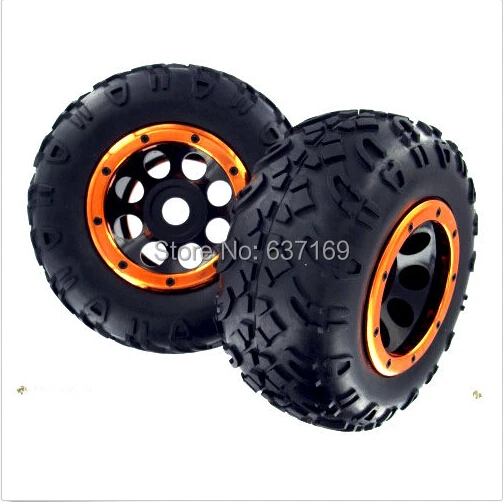 

98050 99006 Wheels Complete 2pcs 1/8 Scale For Radio Remote Control RC Rock Crawler