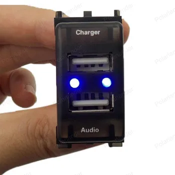 

5V 2.1A Audio Input USB Interface Socket for M/itsubishi L/ancer O/utlander P/ajero A/SX Car Charger