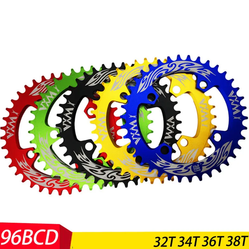 

VXM 32T 34T 36T 38T 96BCD Aluminum Alloy Round Chainwheel Road Bicycle ChainRing for M7000 M8000 M9000