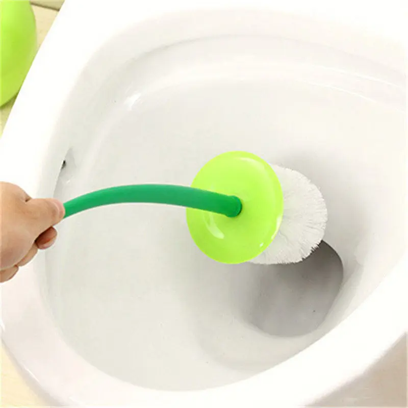 Creative Lovely Cherry Shape Lavatory Brush Toilet Brush & Holder Set (Red)