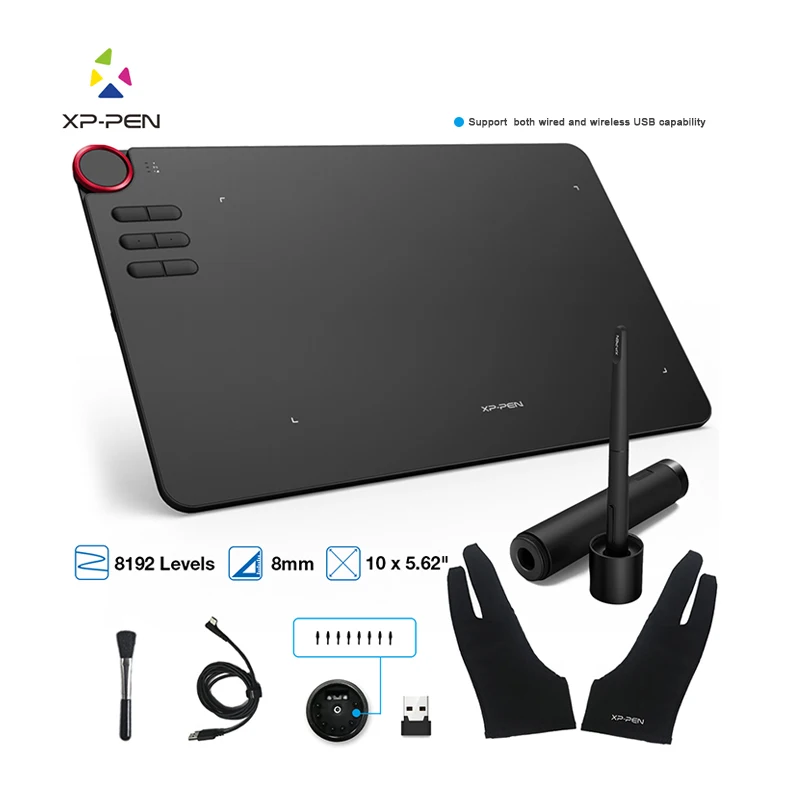 

XP-Pen Deco 03 2.4G Wireless Digital Graphics Drawing Tablet 8192 level with Battery-Free Passive Stylus and 6 Shortcut keys