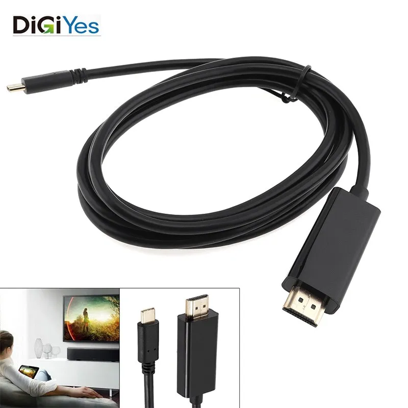 

USB C Type C to HDMI Adapter 3.1 Male to HDMI Female Cable For Laptop to HDMI Enabled Devices for Laptop with USB TypeC Ports