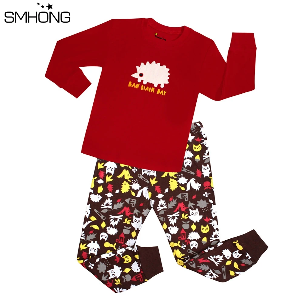 Новинка; брендовая хлопковая одежда для сна для малышей; пижамы для мальчиков; Одежда для девочек; детский пижамный комплект; пижамный комплект с длинными рукавами; Пижама с единорогом для малышей - Цвет: NO43