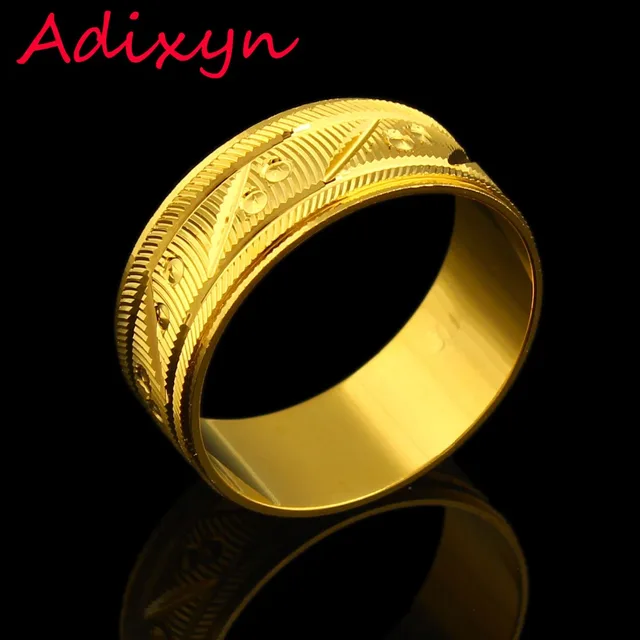 New Arrival Gold Rings For Women Men Gifts Color Wedding Bands New Arrival Gold Rings For Women Men Gifts Color Wedding Bands Rotatable India