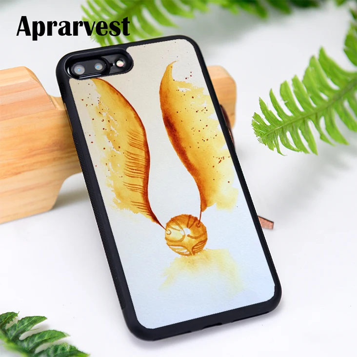 Aprarvest силиконовый чехол для телефона iPhone 6 6 S 7 8 Plus 5 5S SE X XS MAX XR Золотой снитч с принтом Гарри Поттера