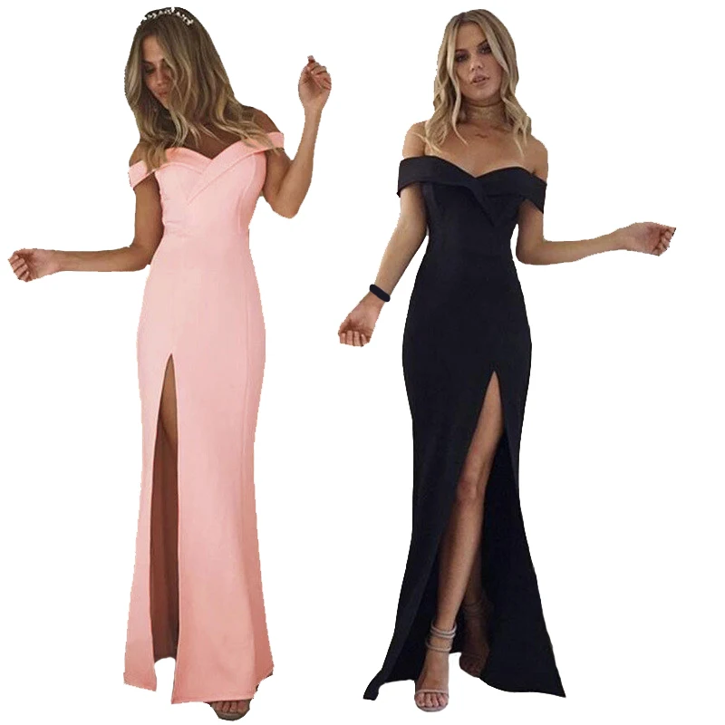 tight long party frocks