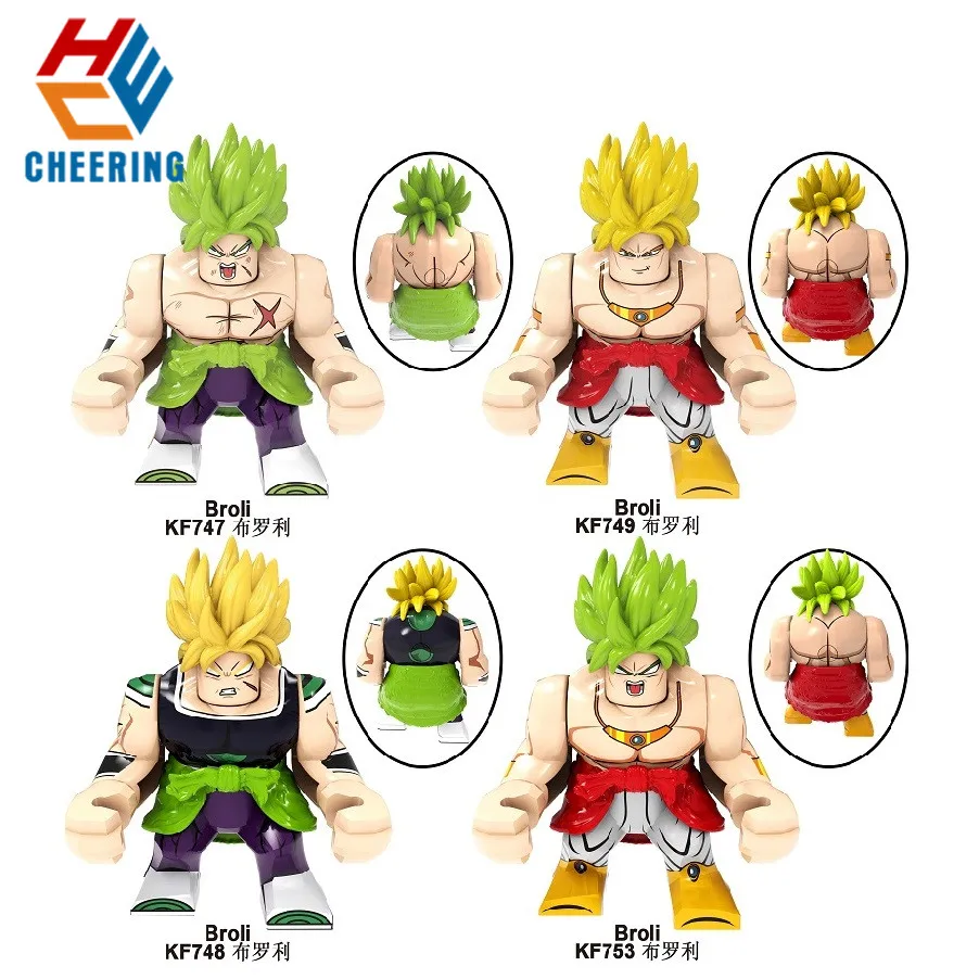 Одиночная продажа строительные блоки Broli Vegeta Vegetto Gogeta Kanba Tapion Mira Куклы Фигурки Кирпичи игрушки для детей KF6073