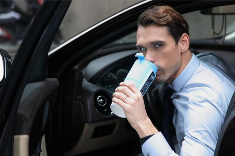 Thermos électrique de luxe avec chargeur USB 12V, chauffe-eau rapide en dix Minutes ► Photo 2/6
