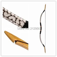 Longbowmaker Handmade White Snakeskin Longbow Recurve Horsebow Traditional Archery Bow 20-60LBS H1BS
