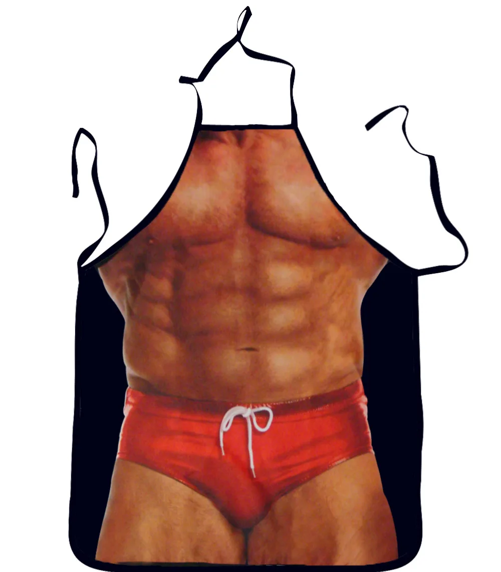 3D Funny Sexy Naked Man Aprons Women Apron Dinner BBQ Party Cooking Apron Adult Baking Accessories Funny Gifts For Men