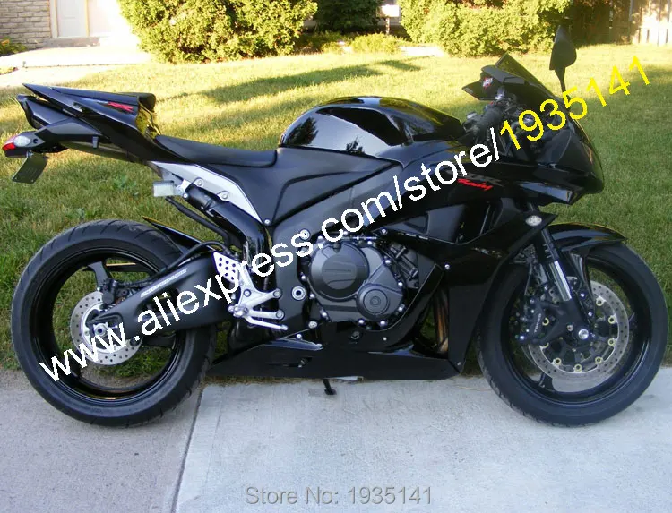 Все набор для черного корпуса Honda CBR600RR F5 2007 2008 CBR 600 RR 07 08 Aftermarket мотоциклетный