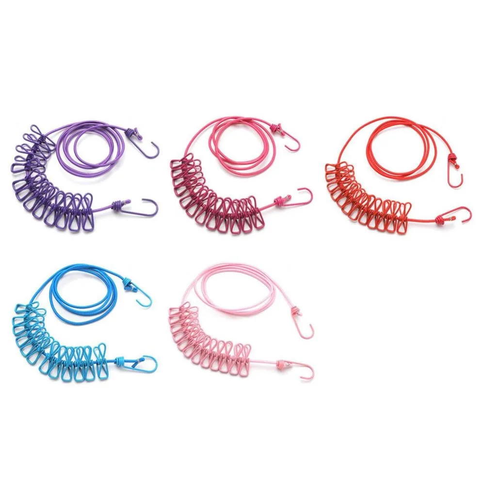 185cm Retractable Clothes Line Laundry Drying Rack Hanger Outdoor Socks