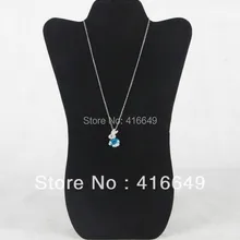 2 шт./партия черный бархатный манекен ожерелье Ювелирная торговая стойка для подвесок держатель Шоу Украшения