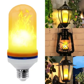 

Flame Bulb E26 E27 LED Flickering Flame Effect Light Simulated Decorative Light Atmosphere Lighting Fire Bulbs for Bar Home