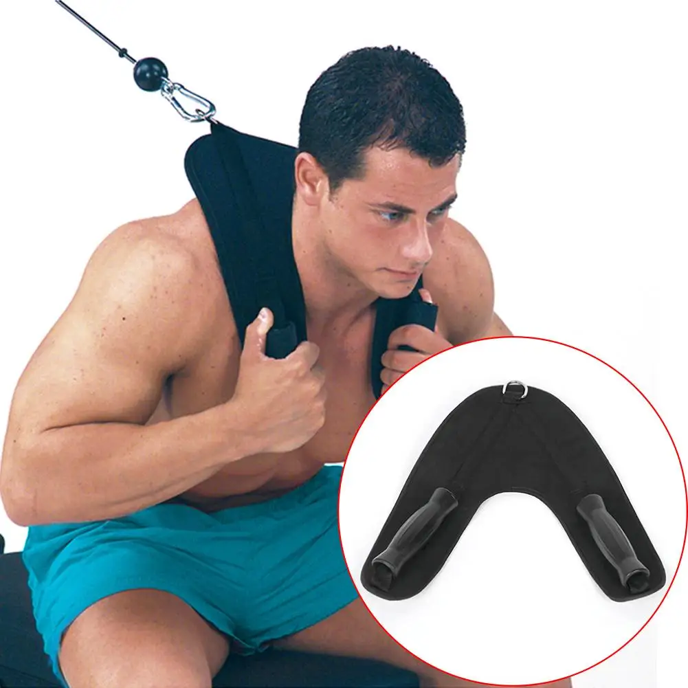 

1pc Durable Nylon Abdominal Muscle Building Strap with Handle Household Fitness Equipment