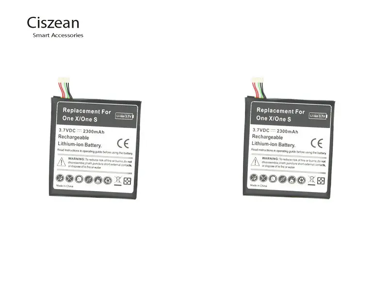 Ciszean 2 шт. 2300 мАч BJ83100 сменный литий полимерный аккумулятор для HTC One X G23 S S720e Z520e Z520d