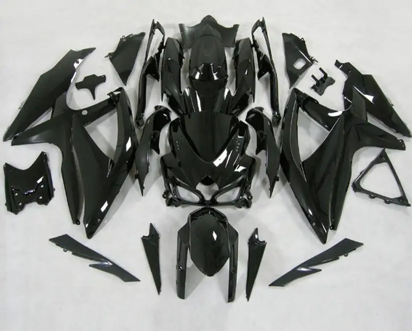 

4Gifts New ABS Fairings Kit 100% Fit For SUZUKI GSXR600 GSXR750 08 09 10 R600 R750 K8 GSXR 600 750 2008 2009 2010 All black