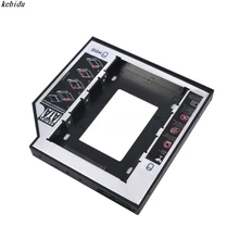Kebidu 1 шт. 12,7 мм Универсальный 2nd HDD Caddy 2," SATA 3,0 SSD чехол жесткий диск Корпус+ светодиодный индикатор для ноутбука CD-ROM